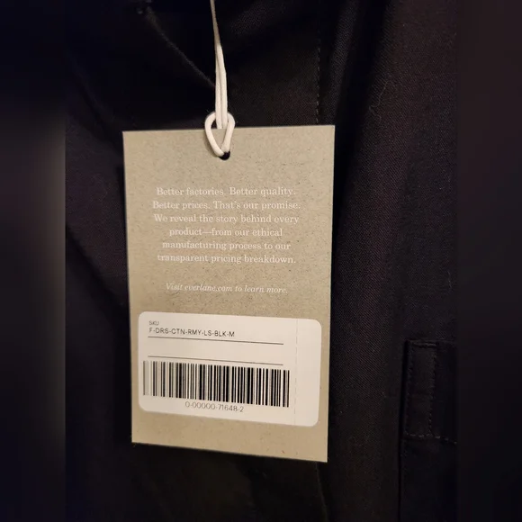 Everlane NWT Black Field Dress - M - Picture 5 of 5